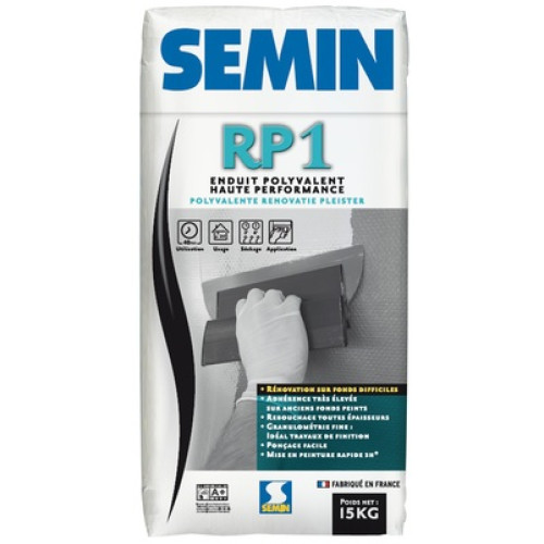 Ремонтна шпаклівка для нерівних основ SEMIN RP 1, 15 кг