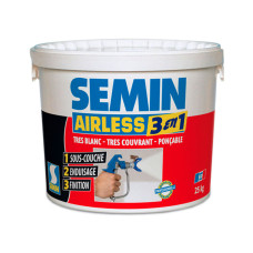 SEMIN AIRLESS 3 IN 1 Фінішна шпаклівка-фарба, 25 кг